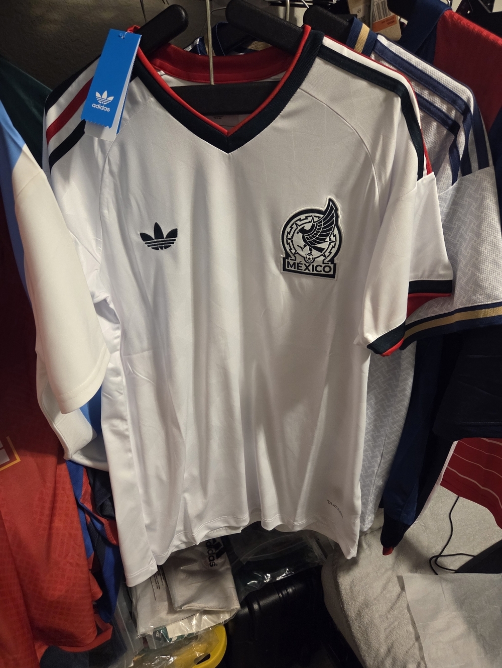 Adidas Mexico Men's White Football Jersey
